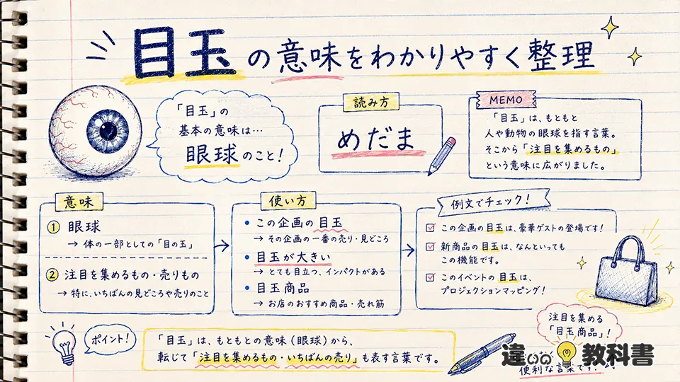 目玉の意味をわかりやすく整理