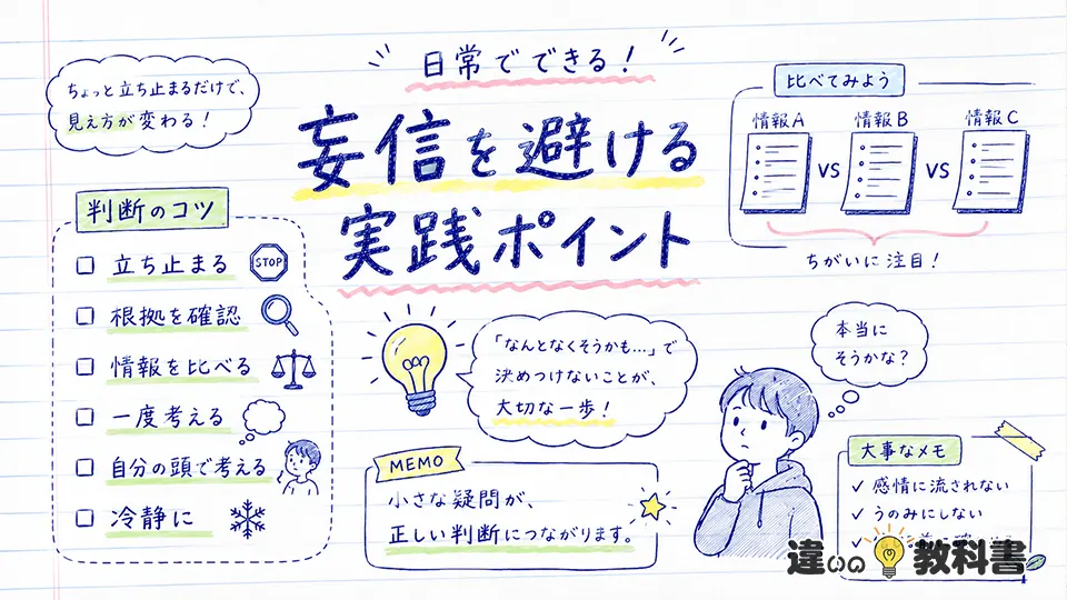 妄信の意味を日常で活かす判断のコツv