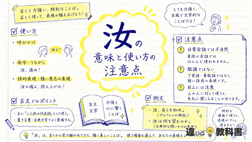 汝の意味と使い方の注意点