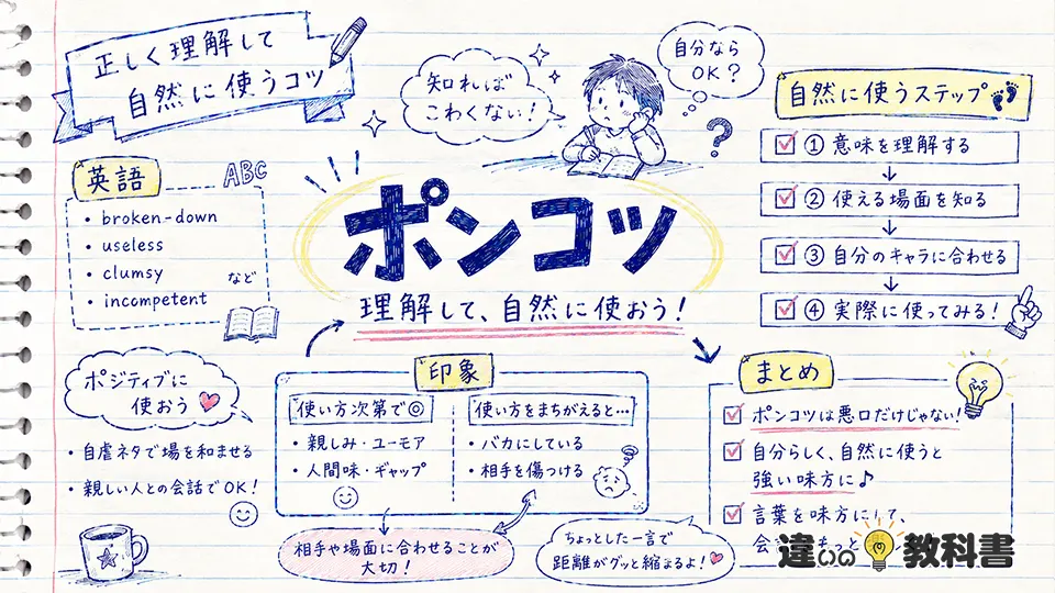 ポンコツの意味を正しく理解して自然に使う