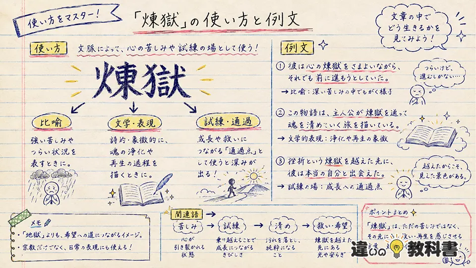 煉獄の意味をふまえた使い方と例文