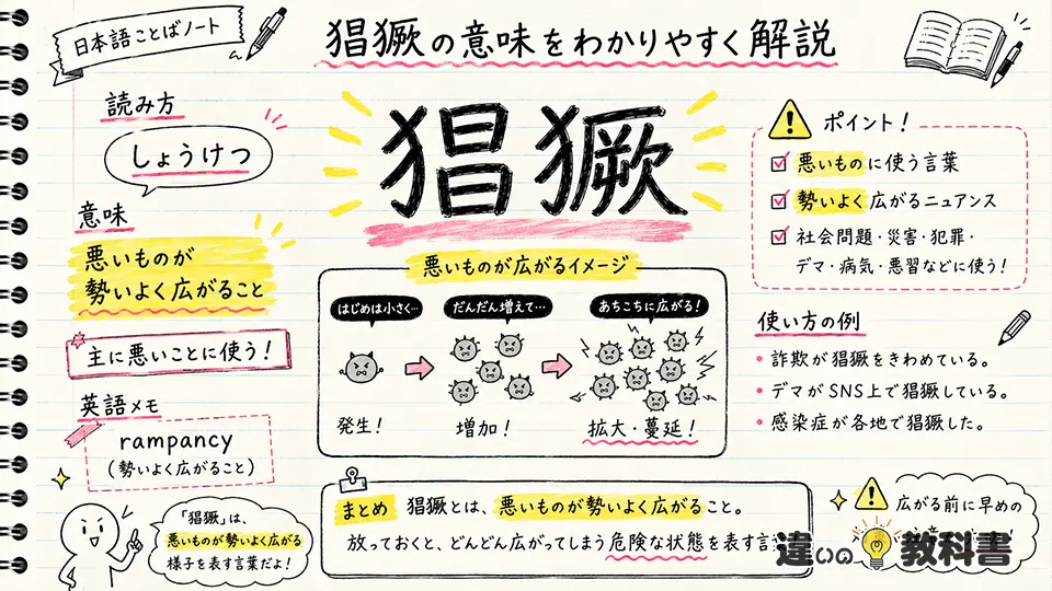 猖獗の意味をわかりやすく解説