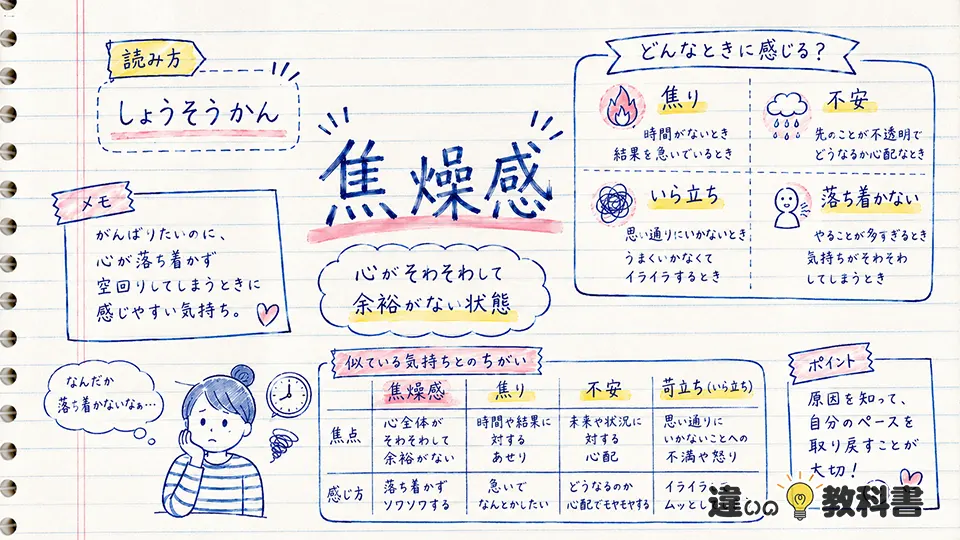 焦燥感の意味をわかりやすく解説