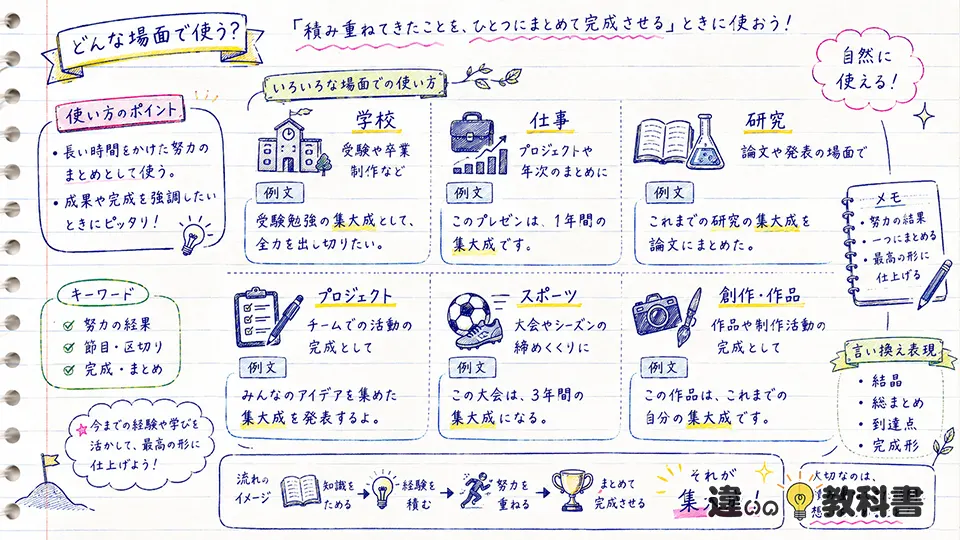 集大成の意味と使い方のポイント