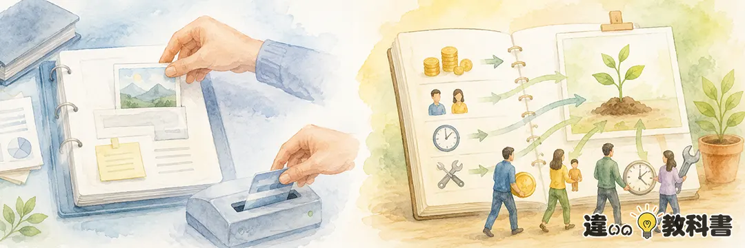 挿入すると投入するの違いを最初に整理