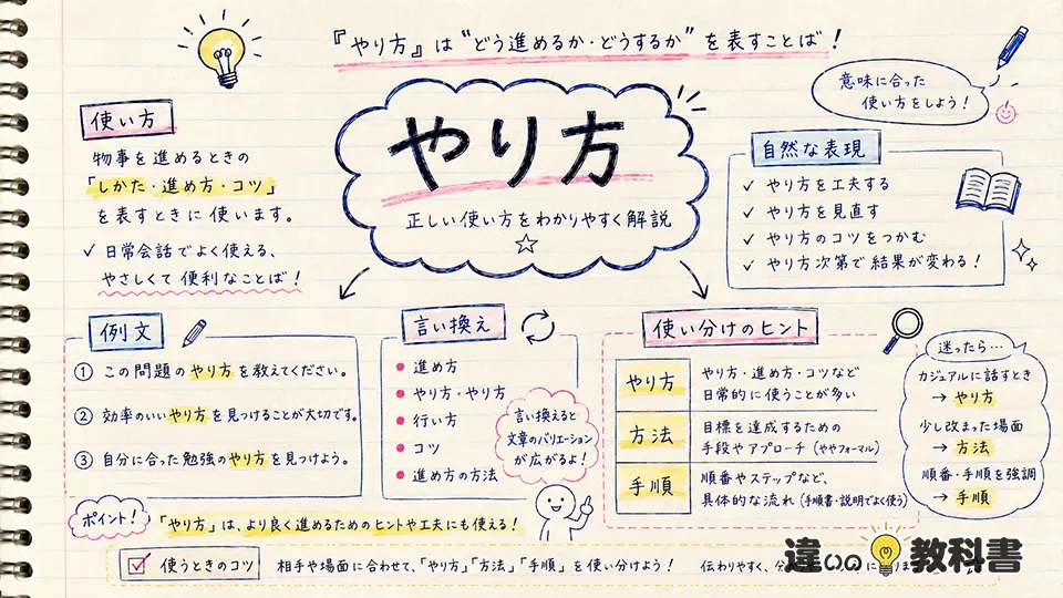 やり方の意味をふまえた正しい使い方