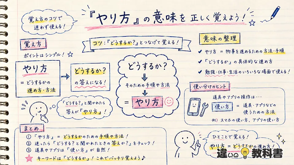 やり方の意味を正しく覚えるコツ