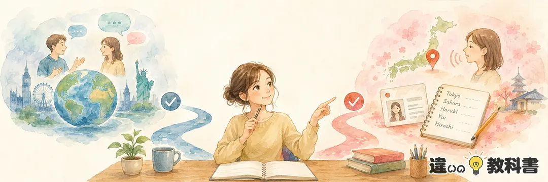 まとめ：英語とローマ字の違いは「意味を伝える言語」か「日本語を表す書き方」か