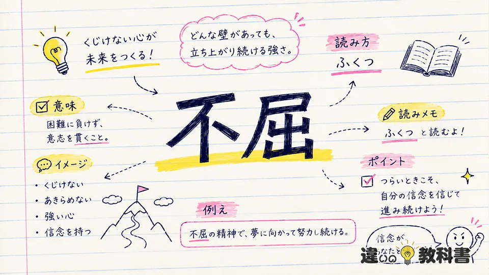 不屈の意味をわかりやすく解説