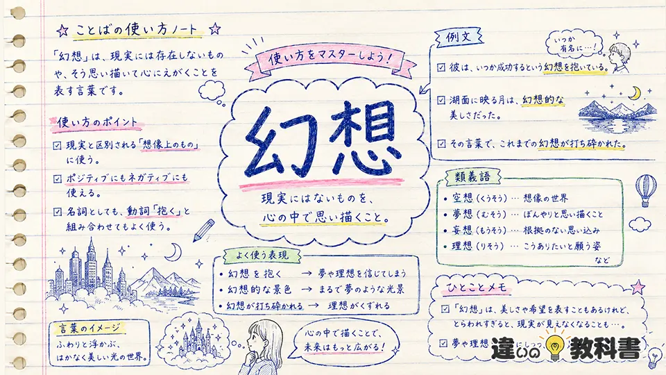 幻想の意味が伝わる使い方と例文