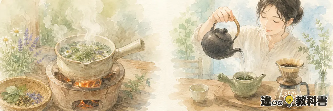 煎れると淹れるの違い