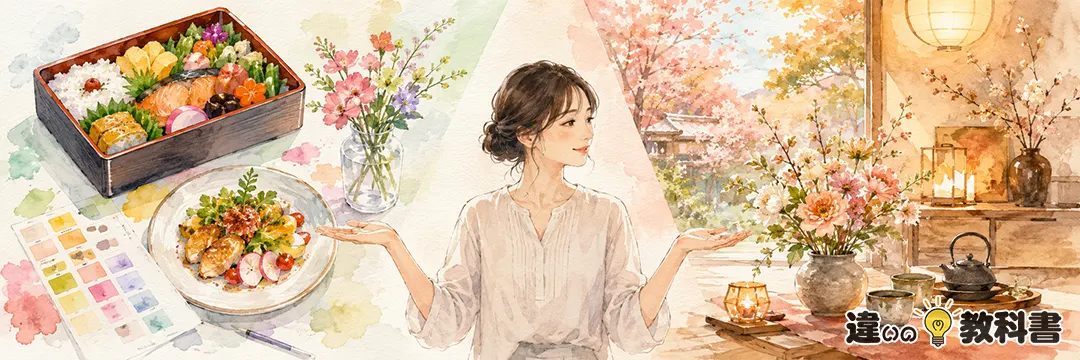 色どりと彩りの違いをまず結論から整理