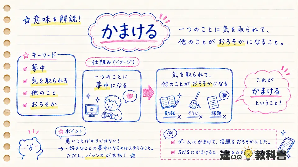 かまけるの意味をわかりやすく解説