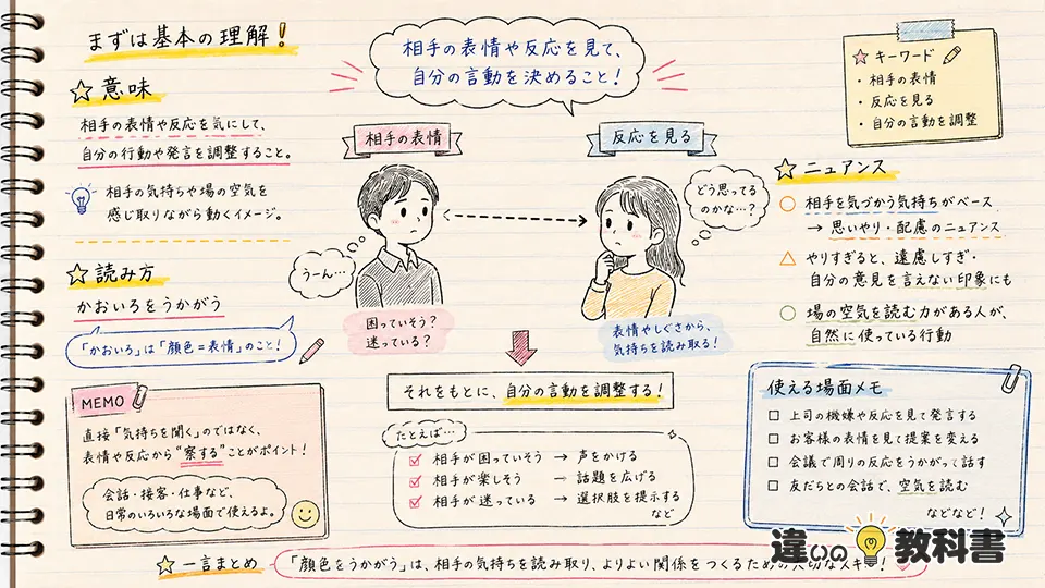 顔色をうかがうの意味をわかりやすく解説
