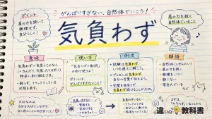 気負わず(きおわず)の意味や使い方【図解Note】