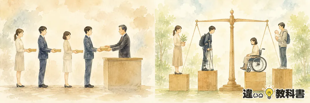 公平性と衡平性の違いを最初に整理