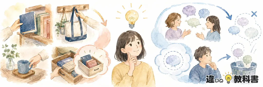措くと置くの違い