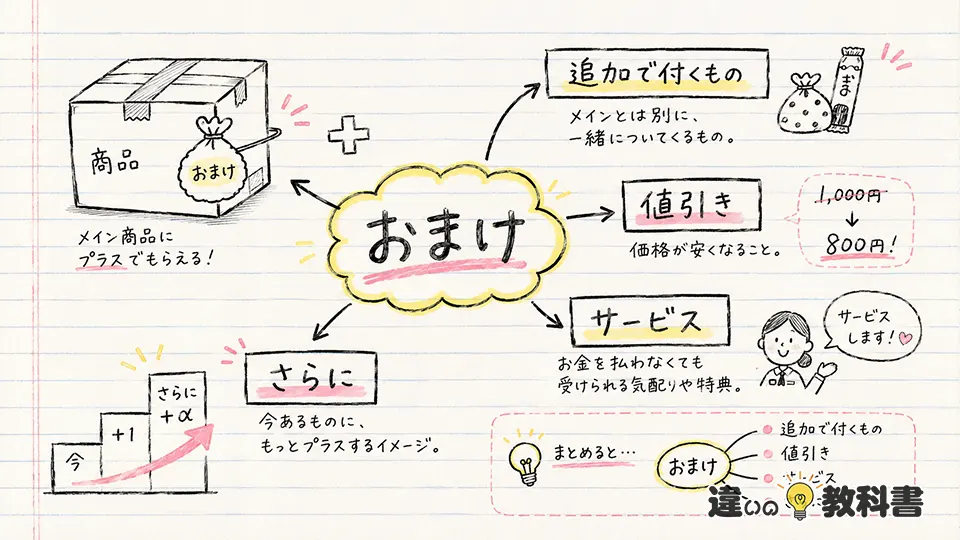 おまけの意味を図解でわかりやすく整理