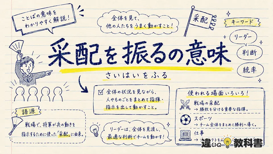 采配を振るの意味をわかりやすく解説
