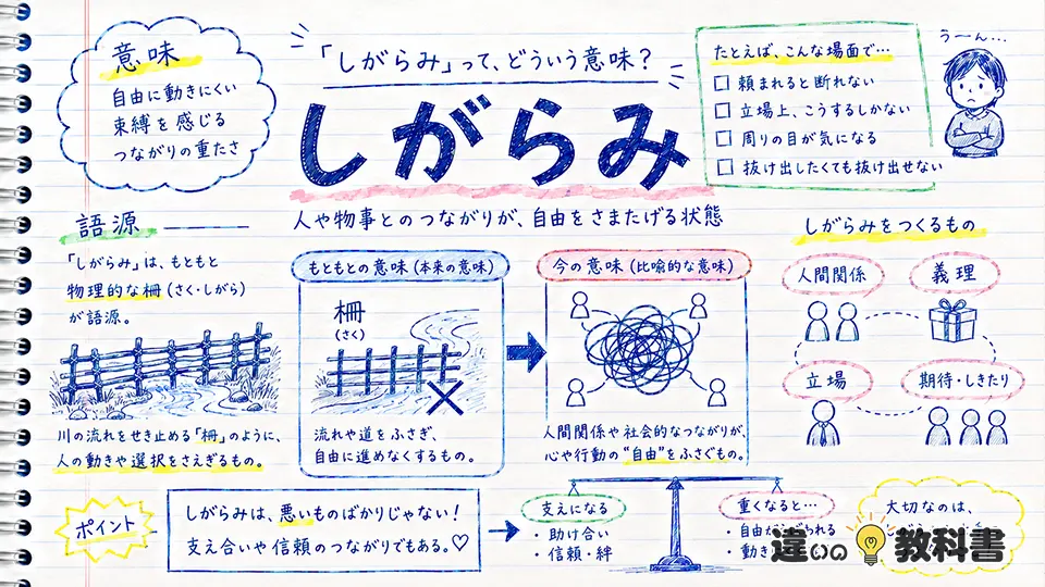 しがらみの意味をわかりやすく解説