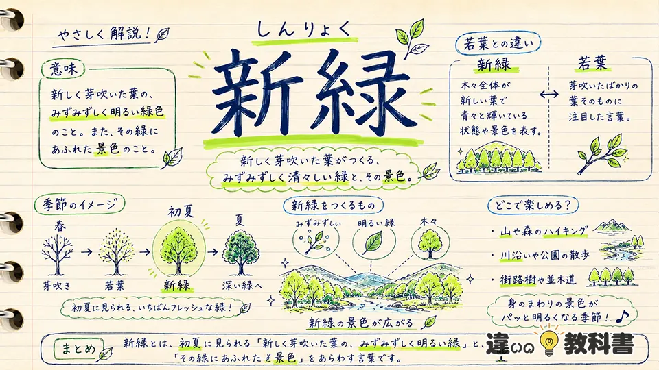 新緑の意味をまず分かりやすく整理