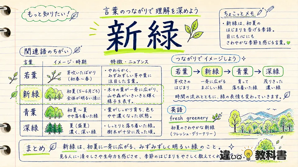 新緑の意味を深く理解する関連語とまとめ