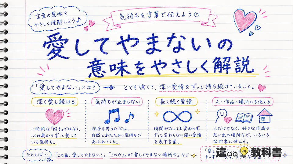 愛してやまないの意味をやさしく解説