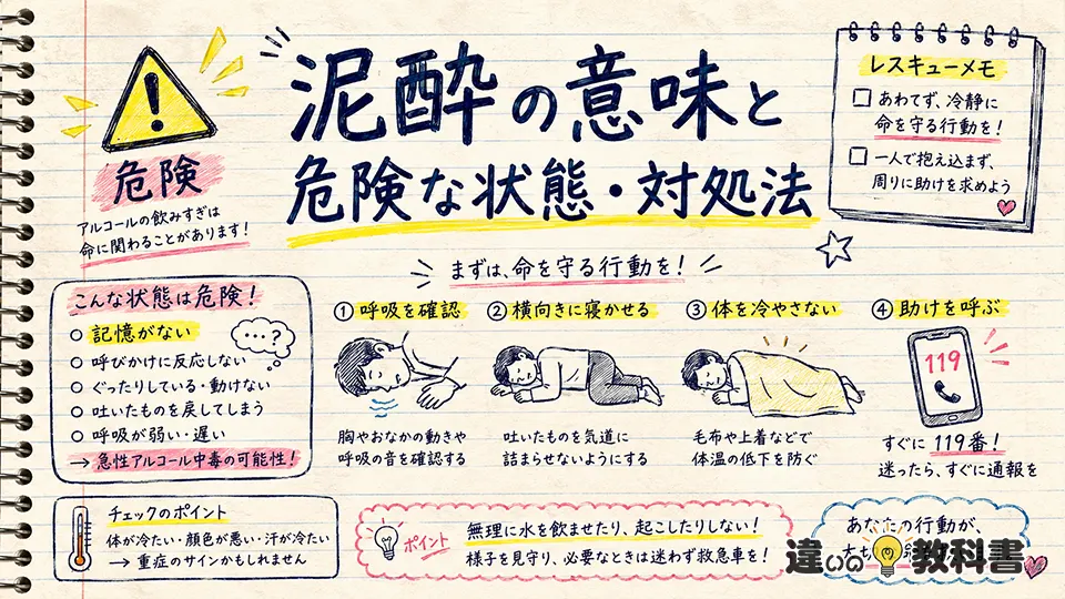 泥酔の意味と危険な状態・対処法