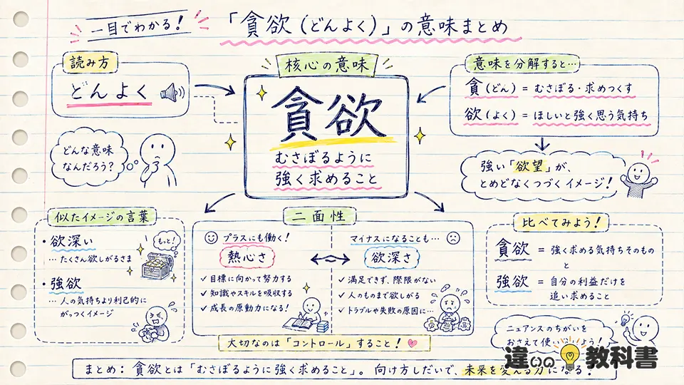 貪欲の意味をまず一言で理解する