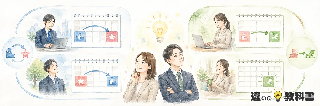 まとめ:振替休日と代休の違いは“事前の入れ替え”か“事後の埋め合わせ”か
