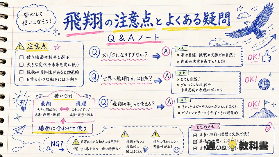 飛翔の意味を正しく使う注意点とよくある疑問