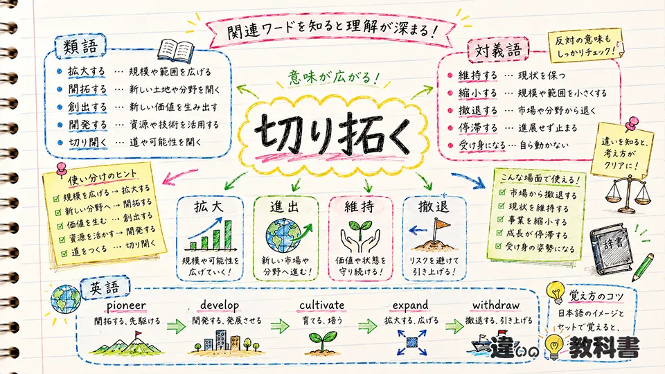 開拓の意味を類語・対義語・英語から深く理解