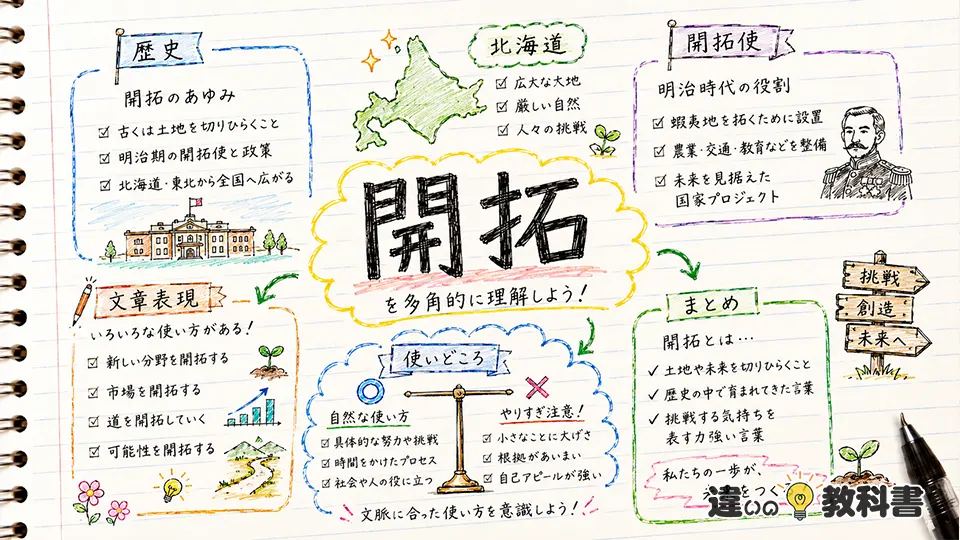 開拓の意味を文脈で整理：歴史・文章表現・まとめ