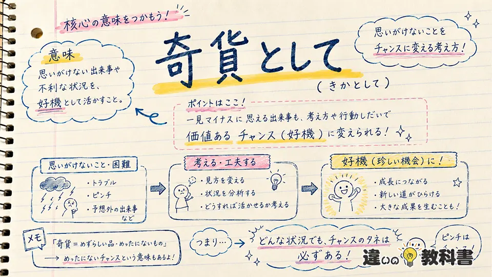 奇貨としての意味と使い方・例文を場面別に確認