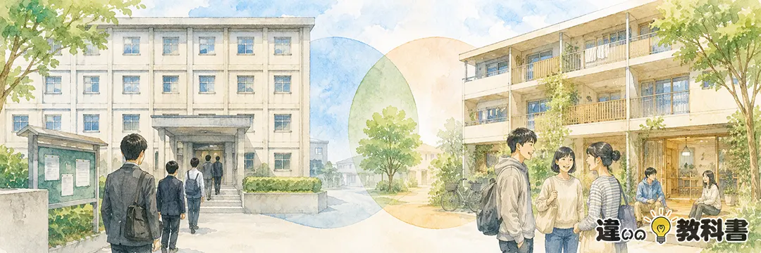 寄宿舎と寮の違いをまず結論から整理
