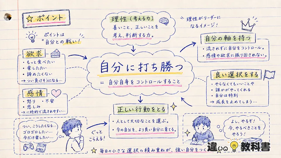 克己の意味を図解でわかりやすく解説