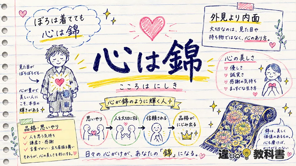心は錦（こころはにしき）の意味や使い方【図解Note】