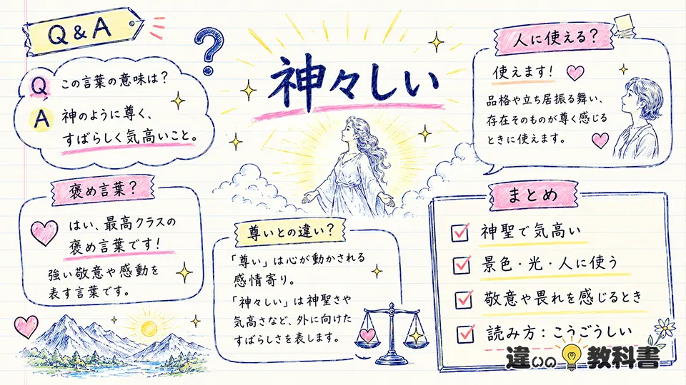 神々しいの意味を正しく理解するQ&A