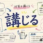 講じる（こうじる）の意味や使い方【図解Note】
