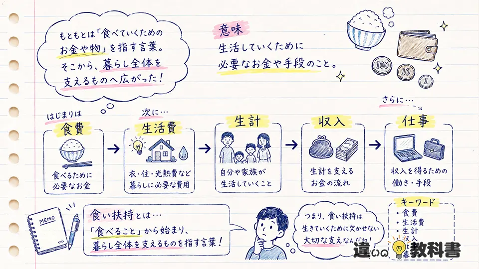 食い扶持の意味を図解でやさしく整理