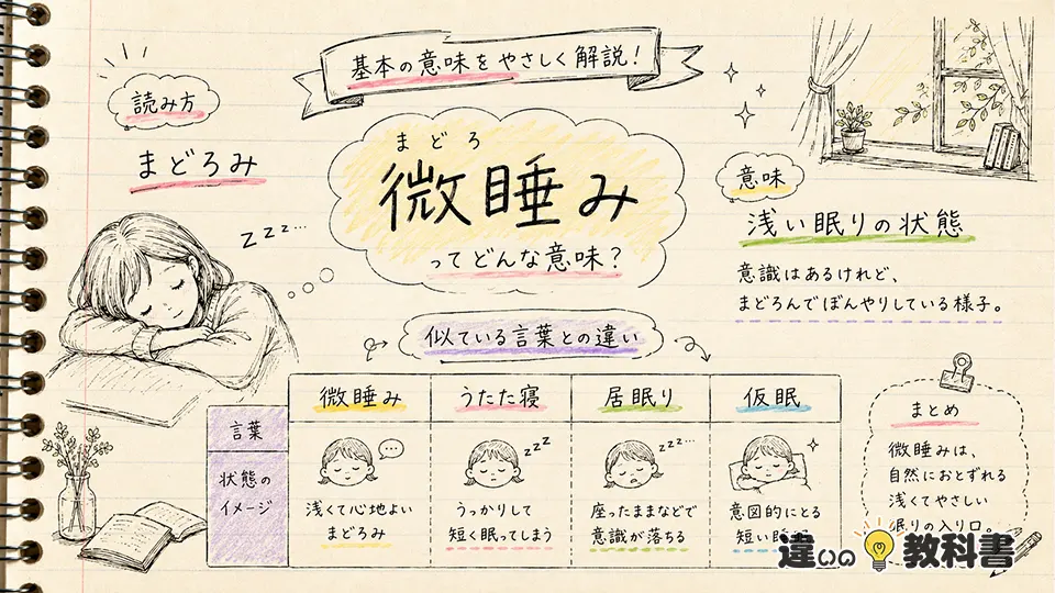 微睡みの意味を最初にやさしく整理