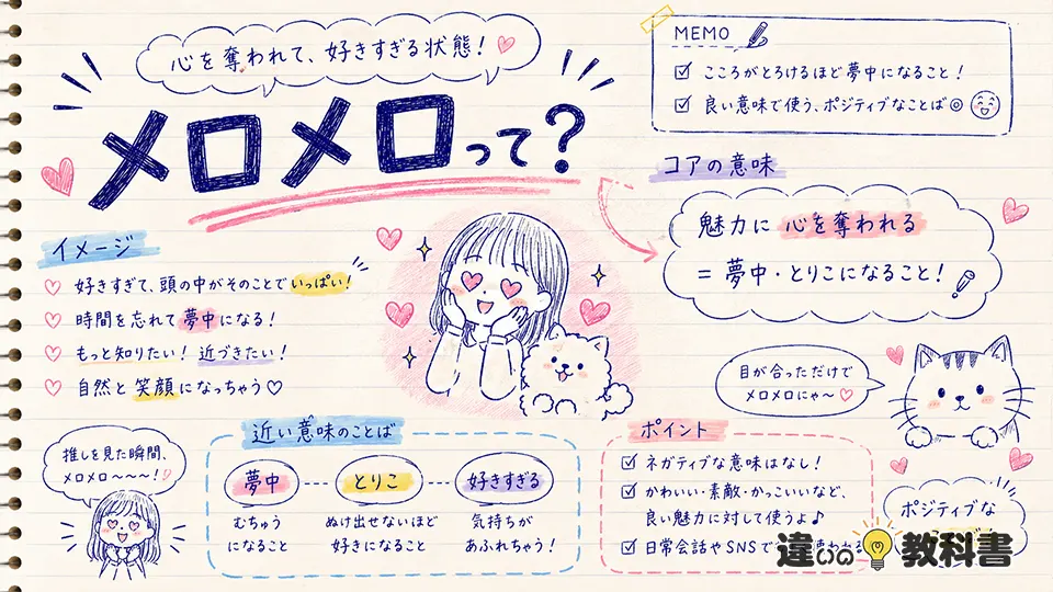 メロメロの意味をわかりやすく解説