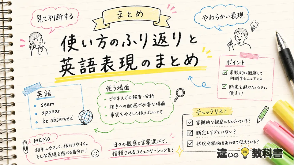 見受けられるの意味を英語表現とまとめで確認