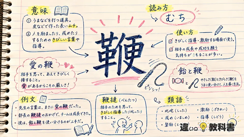 鞭(むち)の意味や使い方【図解Note】