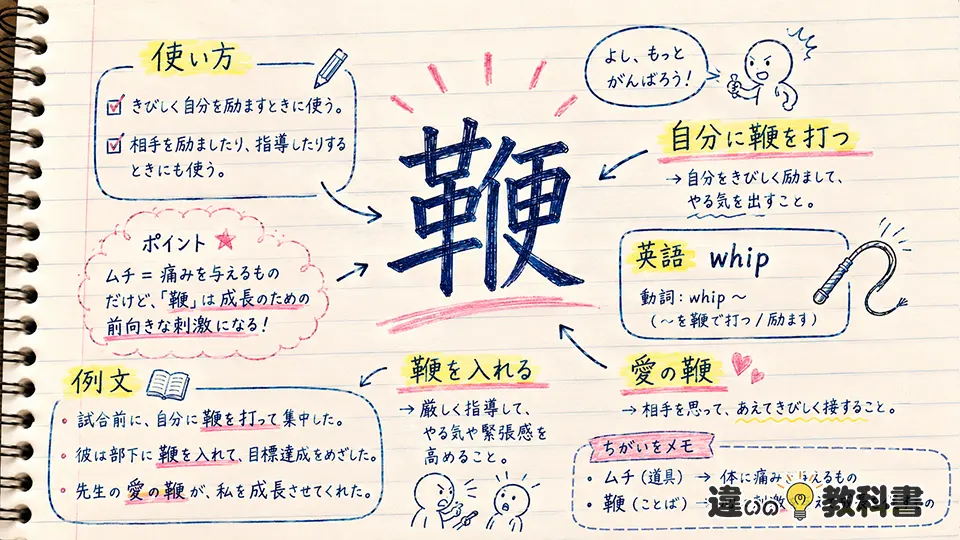 鞭の意味を踏まえた使い方と例文