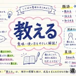 教える（おしえる）の意味や使い方【図解Note】
