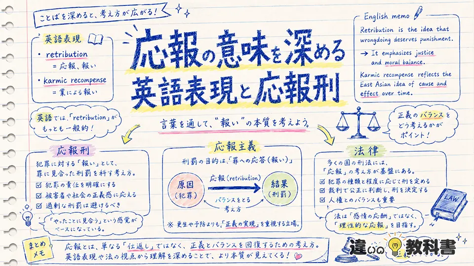 応報の意味を深める英語表現と応報刑