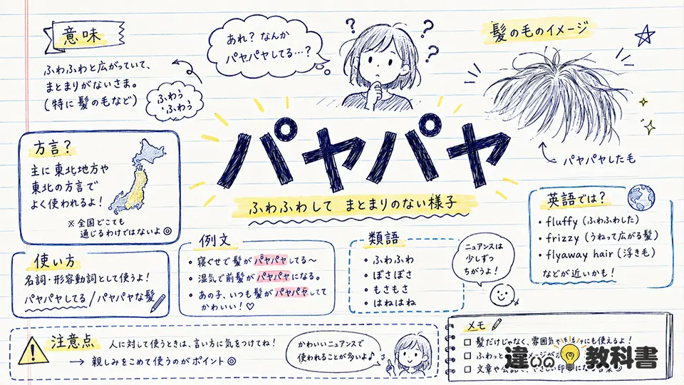パヤパヤ(ぱやぱや)の意味や使い方【図解Note】