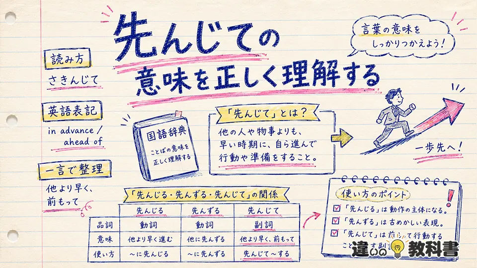 先んじての意味を正しく理解する