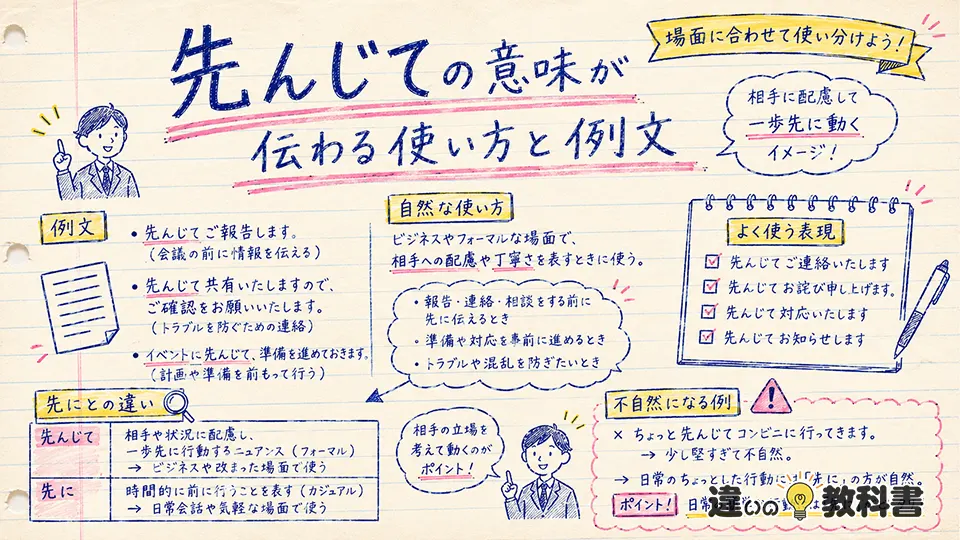 先んじての意味が伝わる使い方と例文